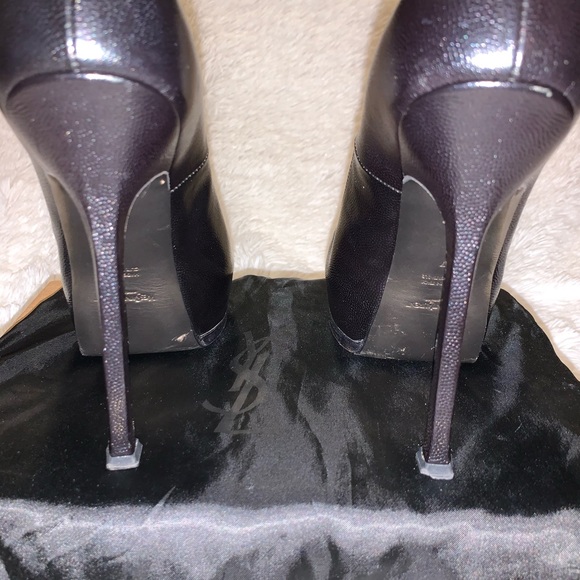 YSL Tribute Two Black Stiletto Heels - Picture 10 of 16